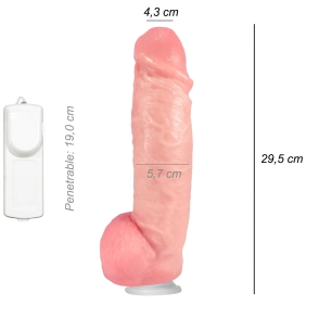 Dildo Consolador Realista Tom Chase Xl Ventosa Vibrador