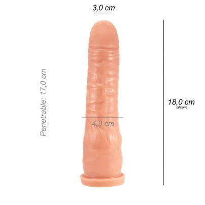Dildo Consolador Lovix Curve Flex Bodysafe