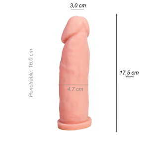 Dildo Consolador Lovix Axis Plus Flex Bodysafe