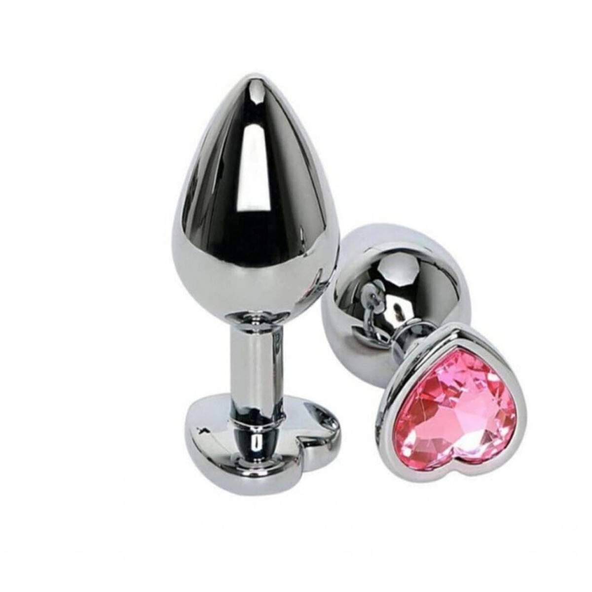 Plug Anal Acero Corazon Small Strass