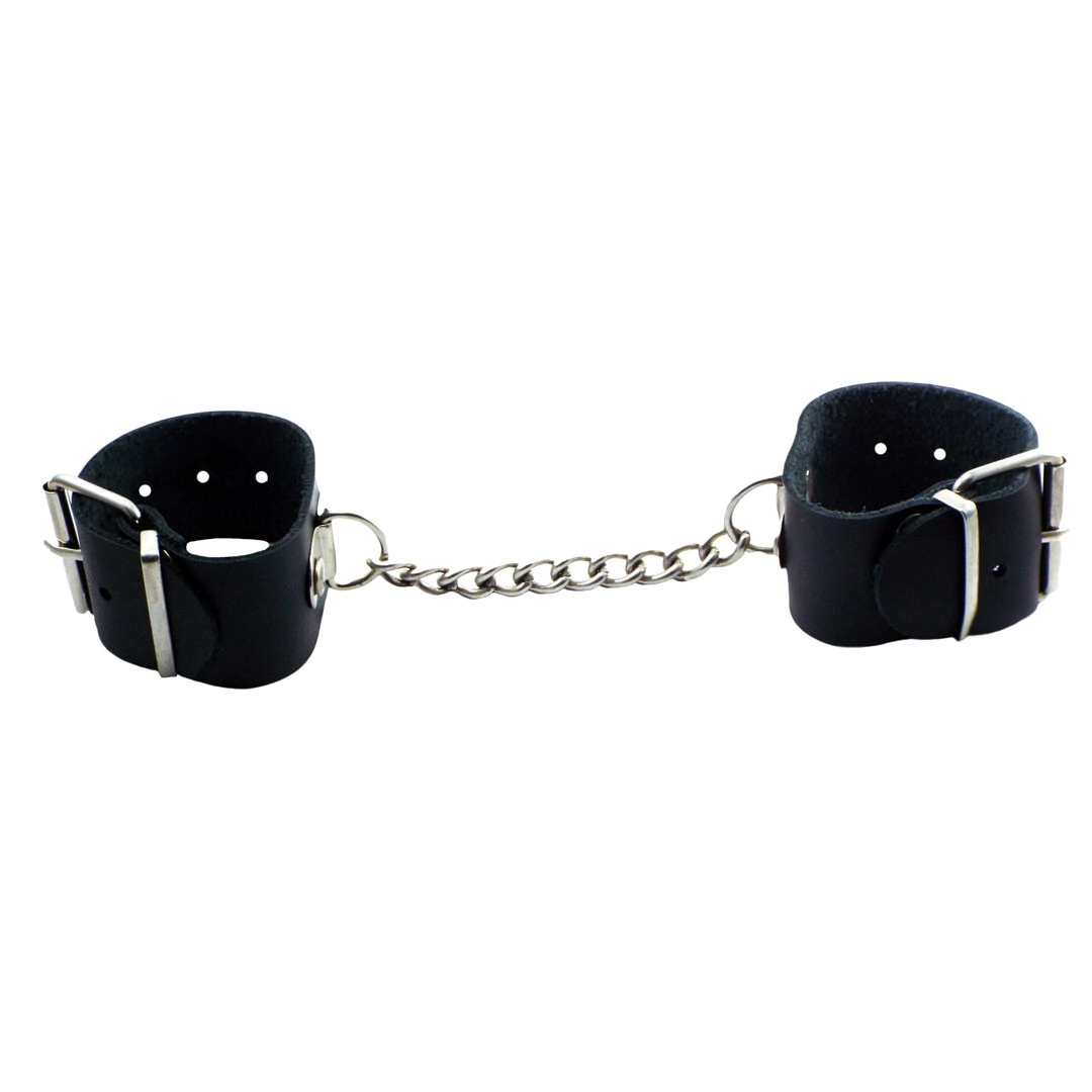 Tobilleras Cuero Vacuno Anchas Cadena