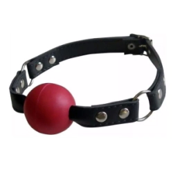 Mordaza Cuero Vacuno Pelota 45 Mm