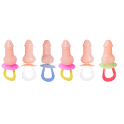 Chupetes Eroticos Cotillon Pene Pack X6