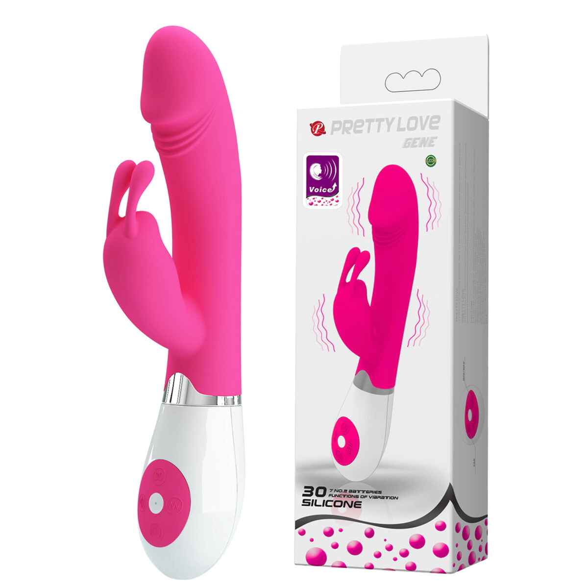 Vibrador Rabbit Rotador Pretty Love Gene
