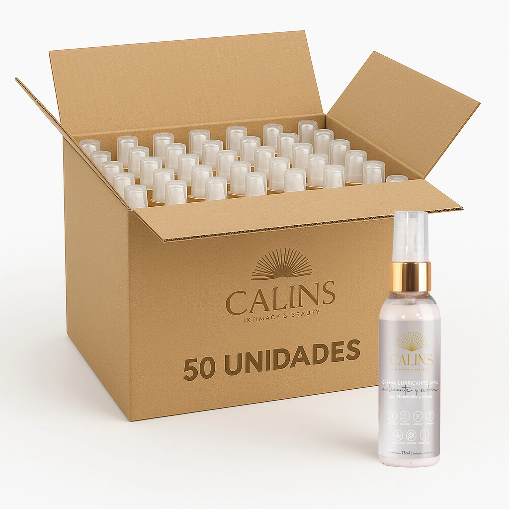 Crema Lubricante Anal Calins Malva Manzanilla 50 Unidades