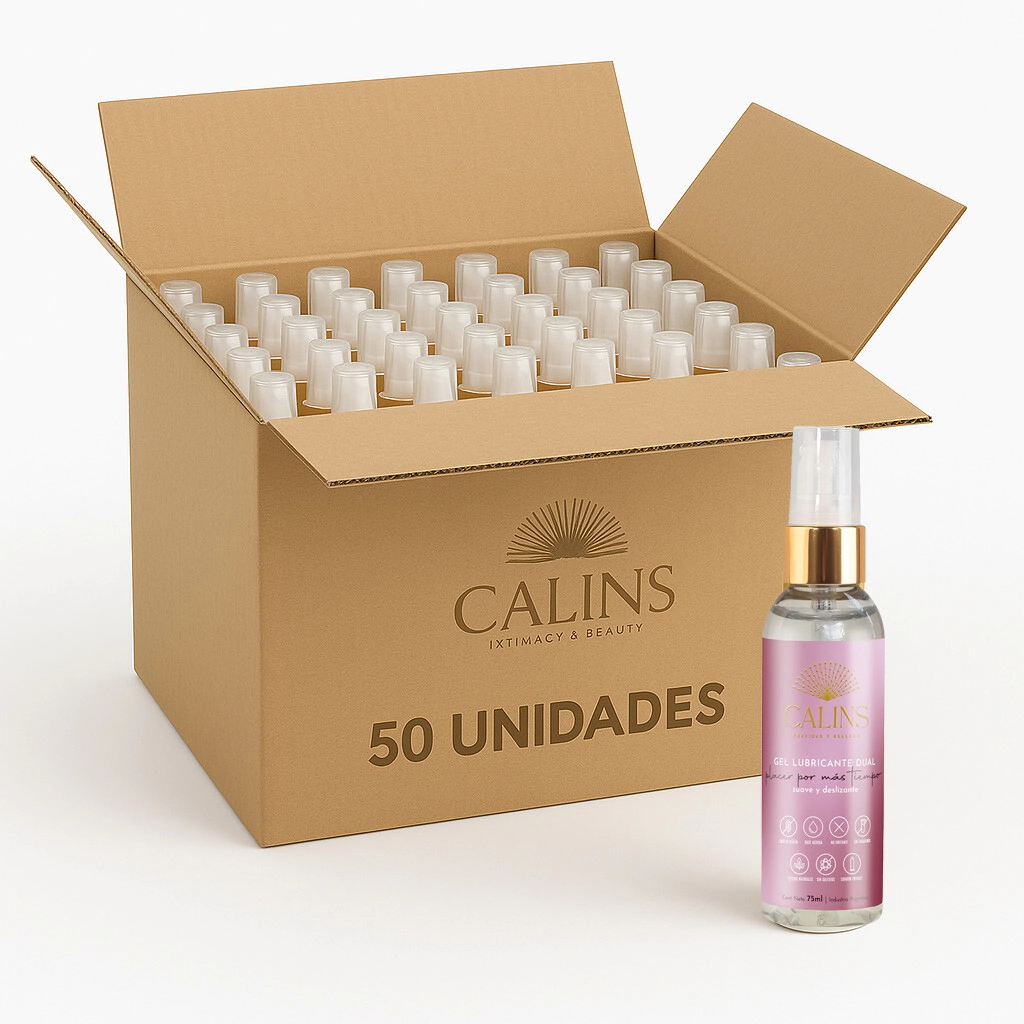 Gel Lubricante Anal Calins Dual Relax Clix 50 Unidades