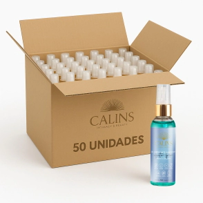 Gel Lubricante Frio Calins Menta Chocolate 50 Unidades