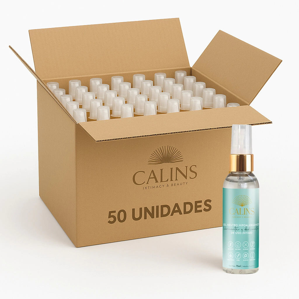Gel Lubricante Neutro Calins Hipoalergenico 50 Unidades