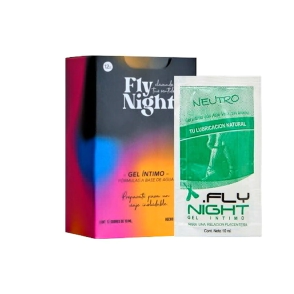 Gel Lubricante Neutro Fly Night. 12 Unidades