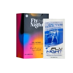 Gel Lubricante Retardante Fly Night One More Time. 12 Unidades