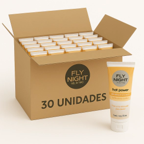 Gel Lubricante Calor Fly Night Hot Power. 30 Unidades