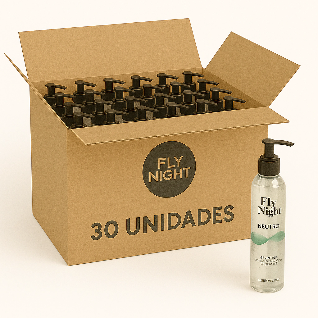 Gel Lubricante Neutro Fly Night. 30 Unidades