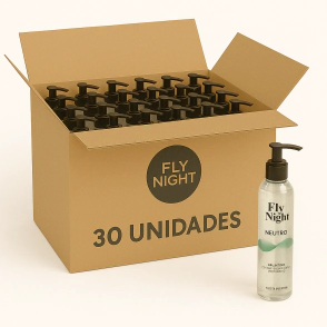 Gel Lubricante Neutro Fly Night. 30 Unidades