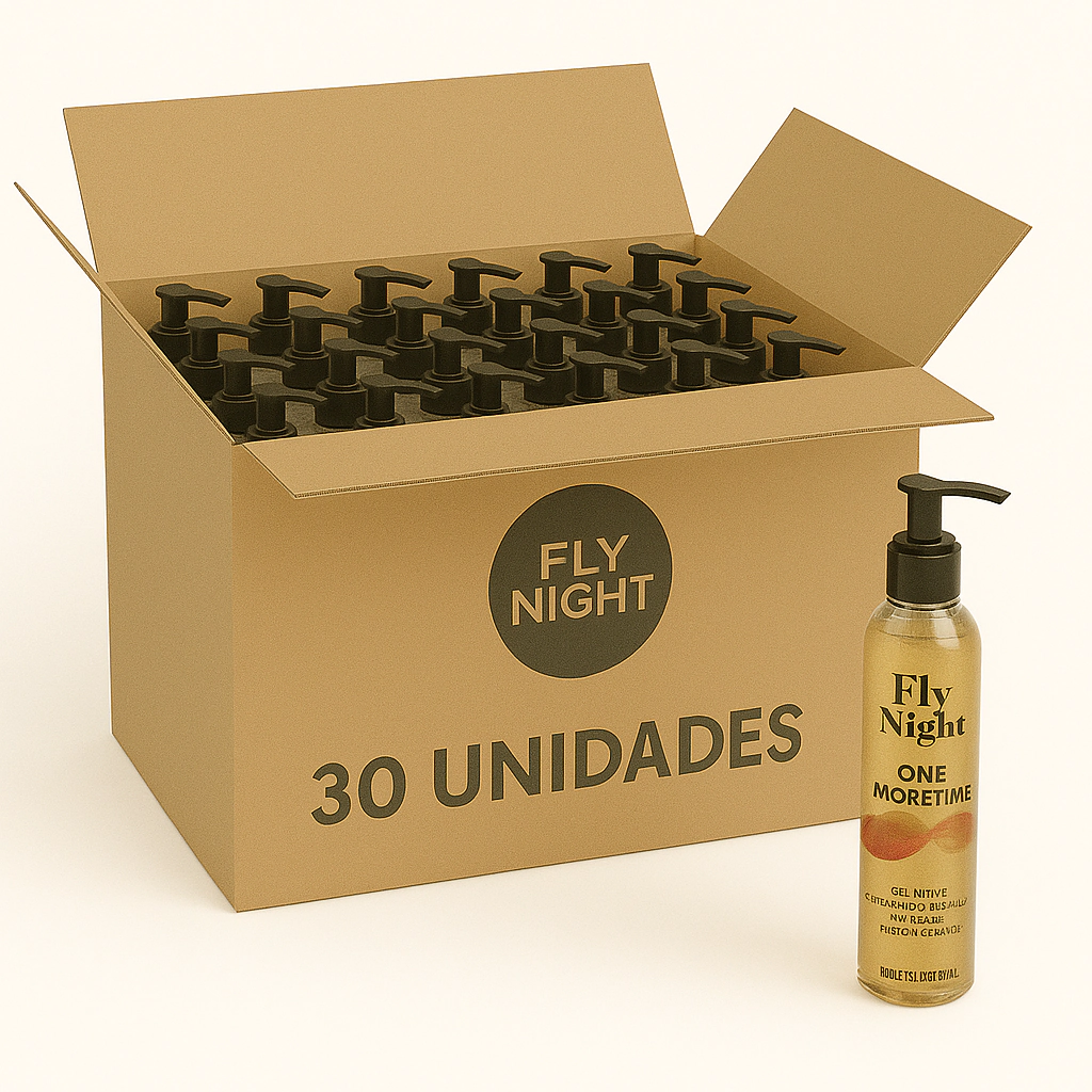 Gel Lubricante Retardante Fly Night One More Time. 30 Unidades
