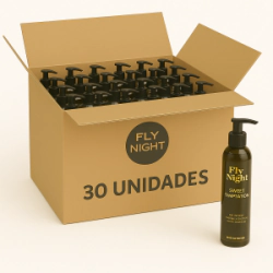 Gel Lubricante Saborizado Fly Night Chocolate - Bulto 30 Unidades