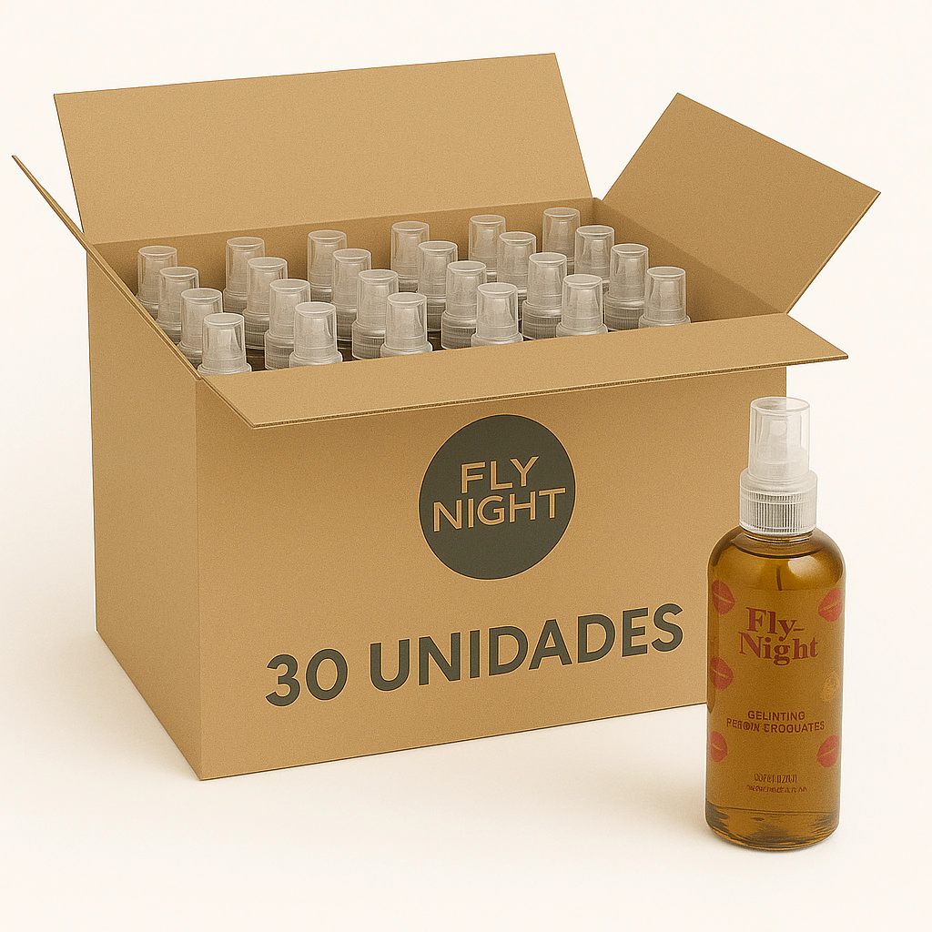 Gel Oral Saborizado Fly Night Kisses Chocolate. 30 Unidades