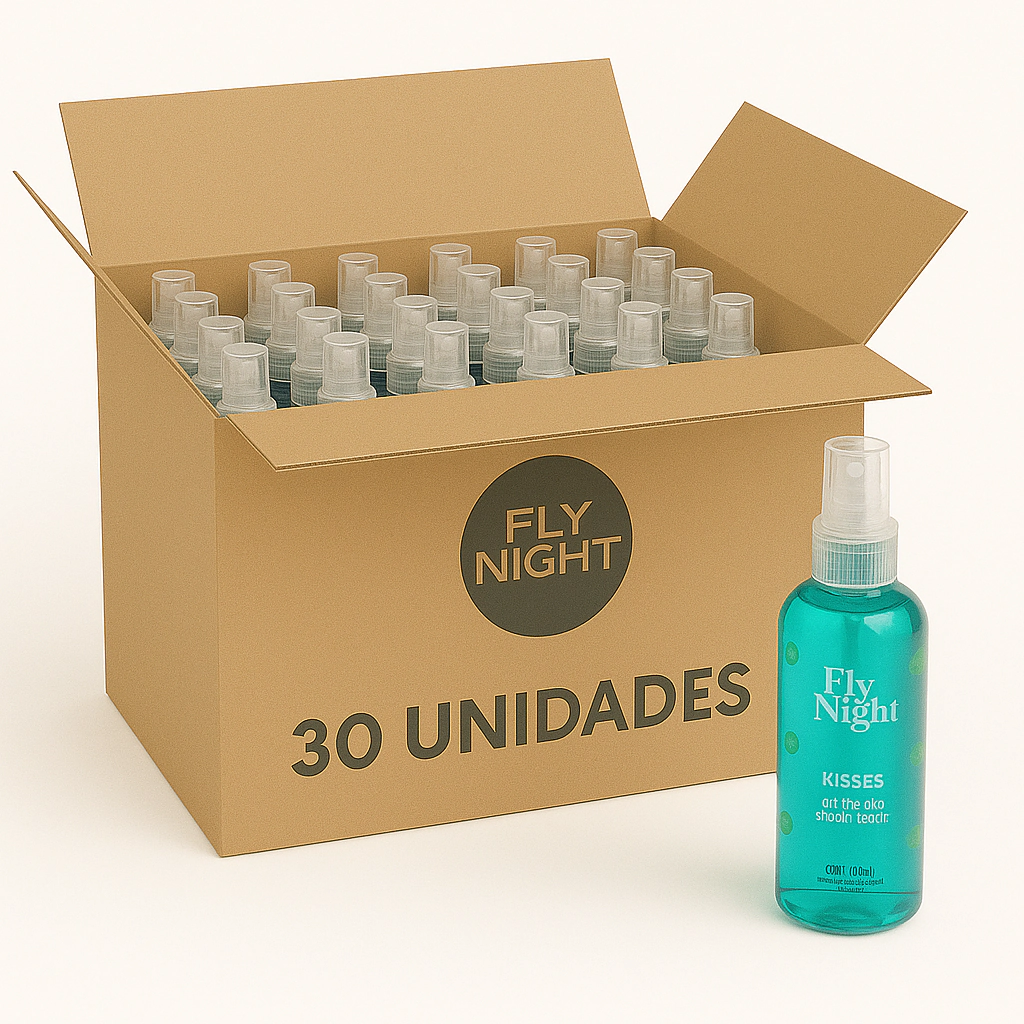 Gel Oral Saborizado Fly Night Kisses Mentol. 30 Unidades