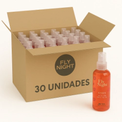Gel Oral Saborizado Fly Night Kisses Strawberry - Bulto 30 Unidades
