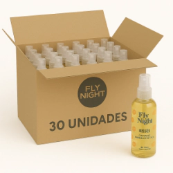 Gel Oral Saborizado Fly Night Kisses Dulce De Leche - Bulto 30 Unidades