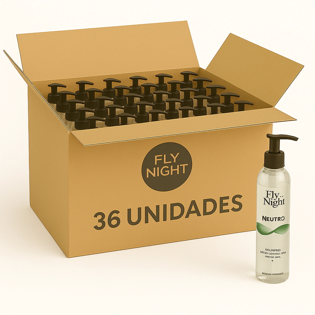 Gel Lubricante Neutro Fly Night. 36 Unidades