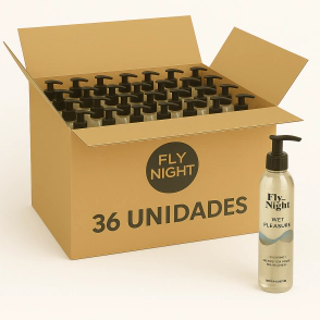 Gel Lubricante Estimulante Fly Night Wet Pleasure. 36 Unidades
