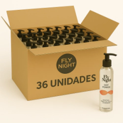 Gel Lubricante Calor Fly Night Hot Power - Bulto 36 Unidades