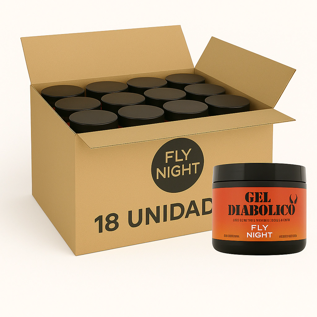 Gel Lubricante Fisting Fly Night Diabolico. 18 Unidades