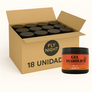 Gel Lubricante Fisting Fly Night Diabolico. 18 Unidades