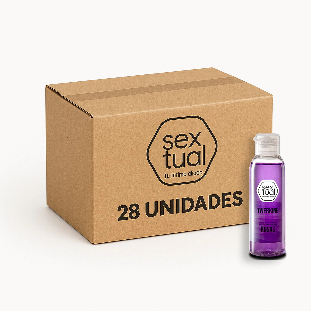Gel Lubricante Anal Sextual Twerking Rosas - Bulto 28 Unidades