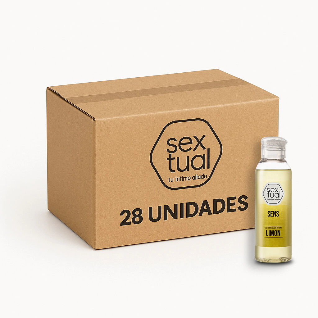 Gel Lubricante Saborizado Sextual Limon 28 Unidades