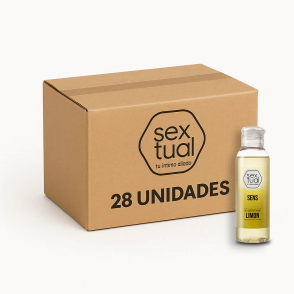 Gel Lubricante Saborizado Sextual Limon 28 Unidades