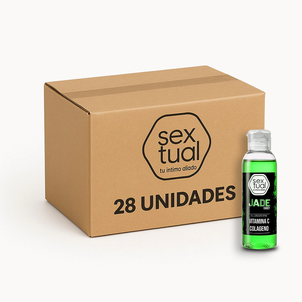 Gel Lubricante Reparador Sextual Jade Colageno Vitamina C - Bulto 28 Unidades