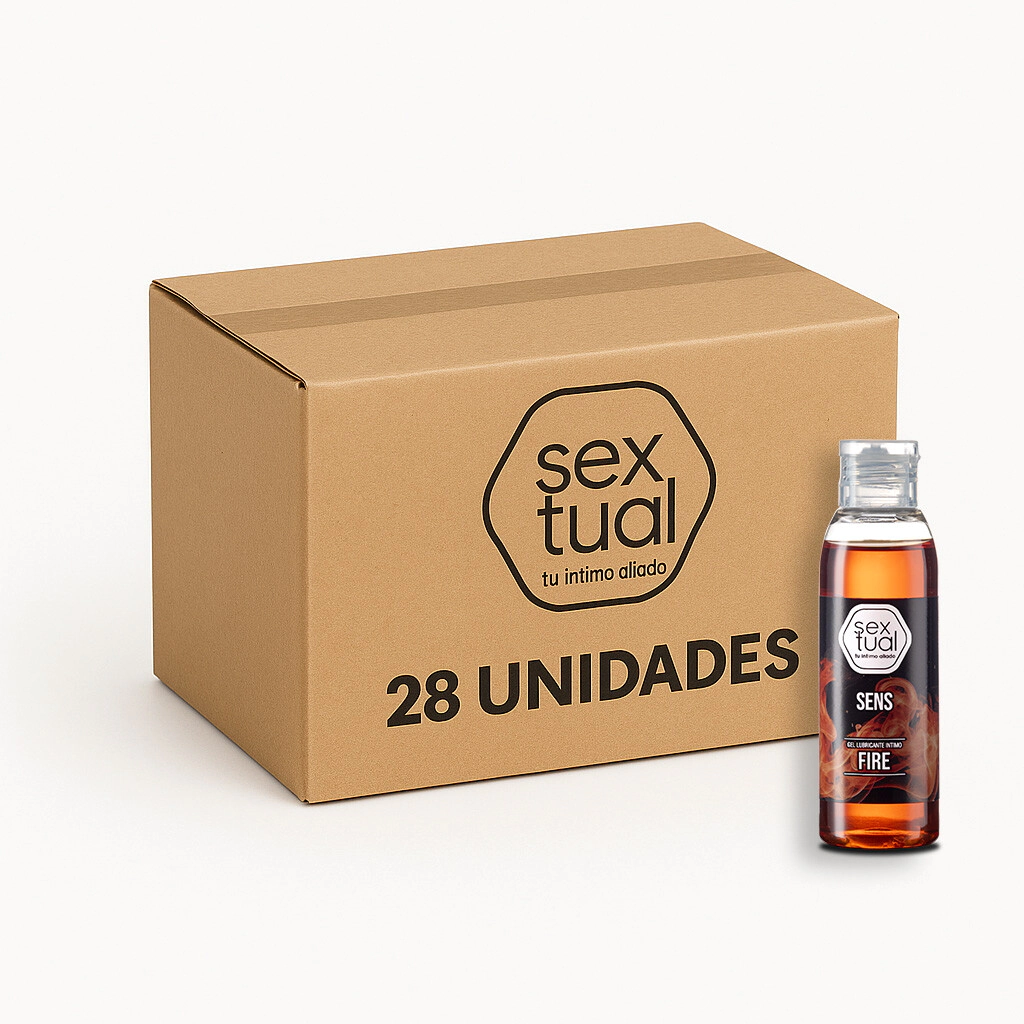 Gel Lubricante Intimo Efecto Calor Sextual Fire - Bulto 28 Unidades