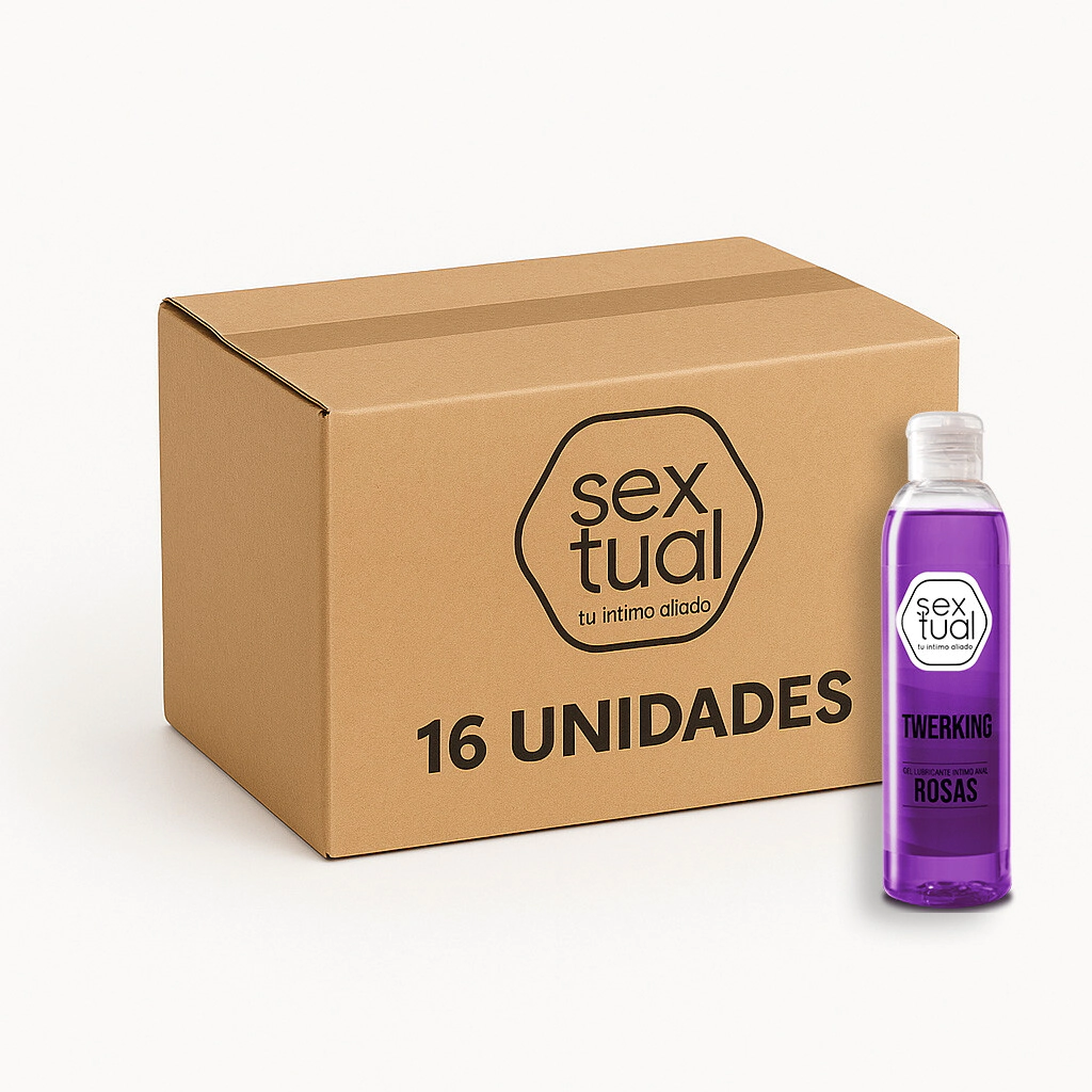 Gel Lubricante Anal Sextual Twerking Rosas. - Bulto 16 Unidades