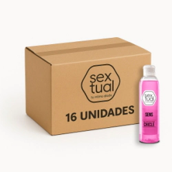 Gel Lubricante Saborizado Sextual Chicle - Bulto 16 Unidades