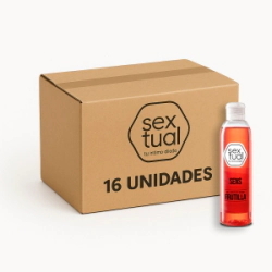 Gel Lubricante Saborizado Sextual Frutilla - Bulto 16 Unidades