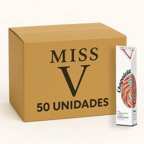 Gel Lubricante Saborizado Miss V Chupaleta 50 Unidades