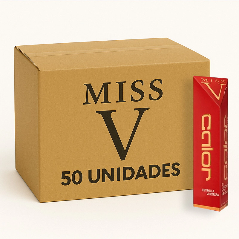 Gel Lubricante Calor Miss V Maca L-Carnitina - Bulto 50 Unidades