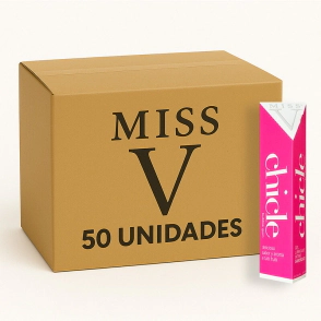 Gel Lubricante Saborizado Miss V Chicle 50 Unidades
