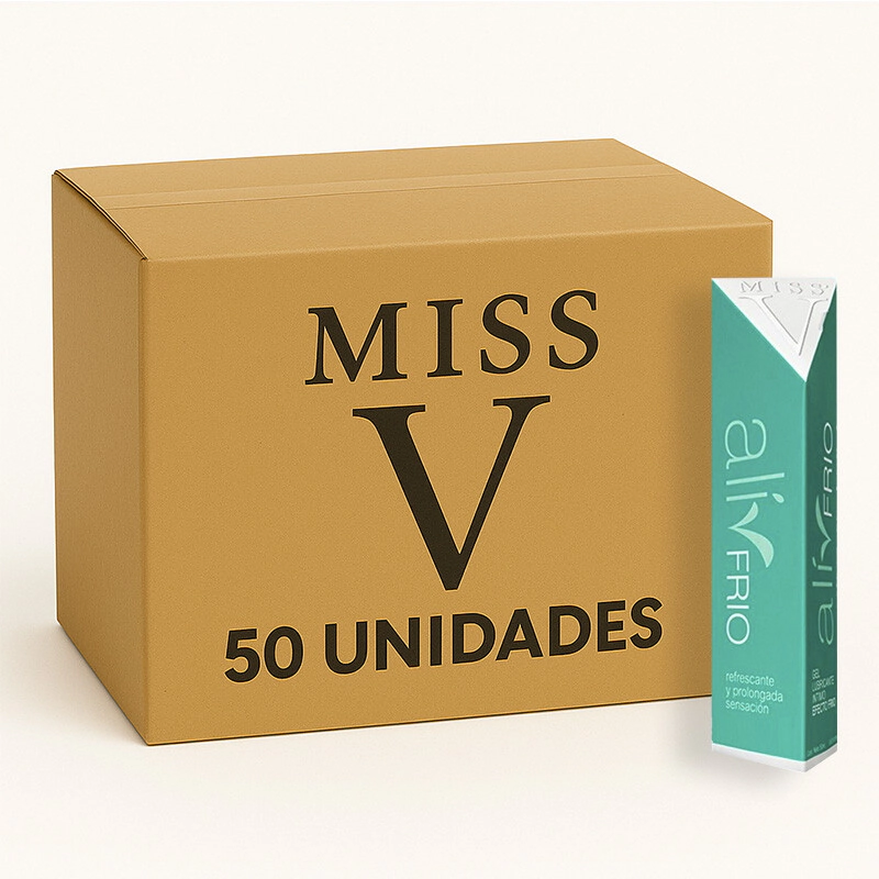 Gel Lubricante Frio Miss V Menthol 50 Unidades