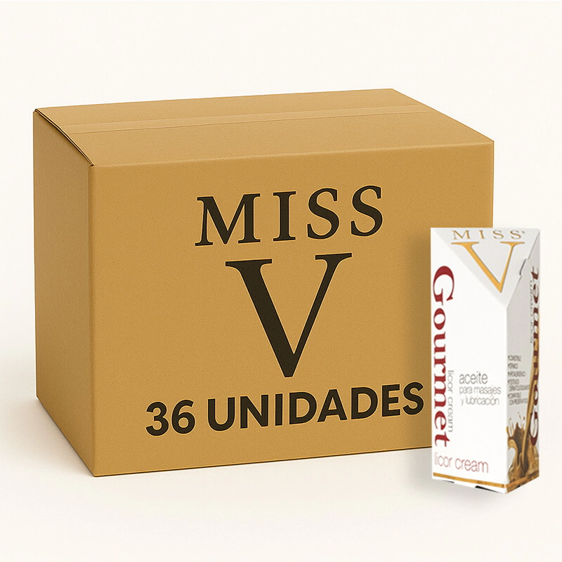 Aceite Lubricante Saborizado Miss V Licor Cream 35 Unidades