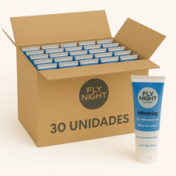 Gel Lubricante Frio Fly Night Menthol - Bulto 30 Unidades