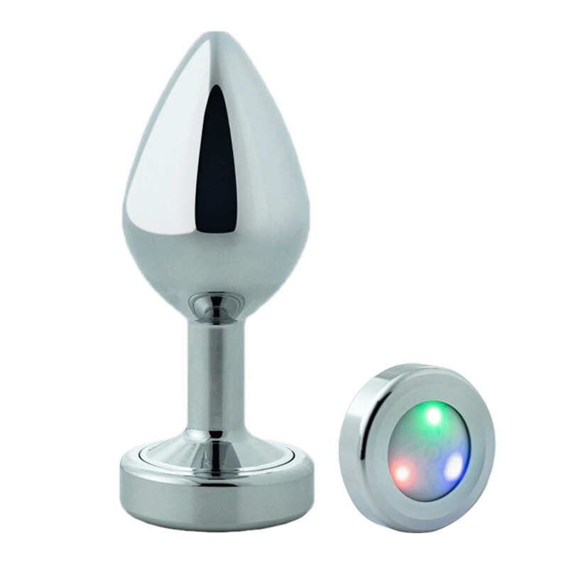 Plug Anal Acero Medium Luz Led