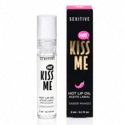 Aceite Gloss Labial Sexitive Kiss Me Hot Sabor Mango