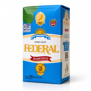 Yerba Mate Federal Tradicional Estacionada 500g Con Palo