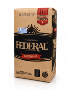 Yerba Mate Federal Barbacua Agroecologica 500g Con Palo