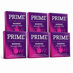 Pack Preservativos Warming Prime x 18 unid (6x3)