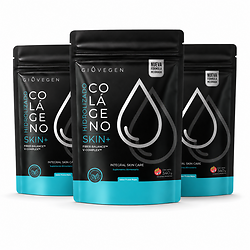 Colageno Doble Hidrolizado Giovegen Skin+ DoyPack - Pack x 3