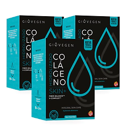 Colageno Doble Hidrolizado Giovegen Skin+ Estuche - Pack x 3