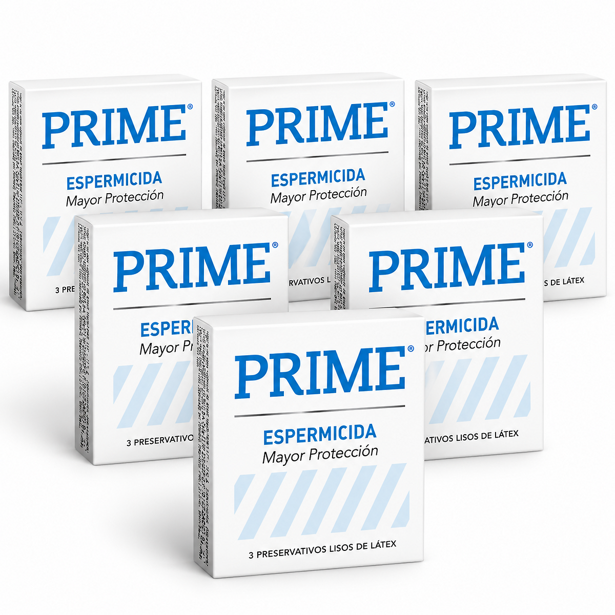 Pack Preservativos Espermicida Prime x 18 unid (6x3)